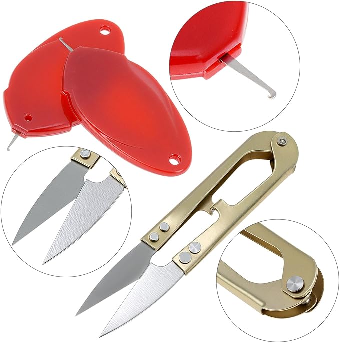 QWORK Military Sewing Kit Tactical Survival Repair Set with Heavy Duty Nylon Zipper Case, Basic Mending Tools with Military Buttons & 3 Large Thread Spools for Camping & Field Use