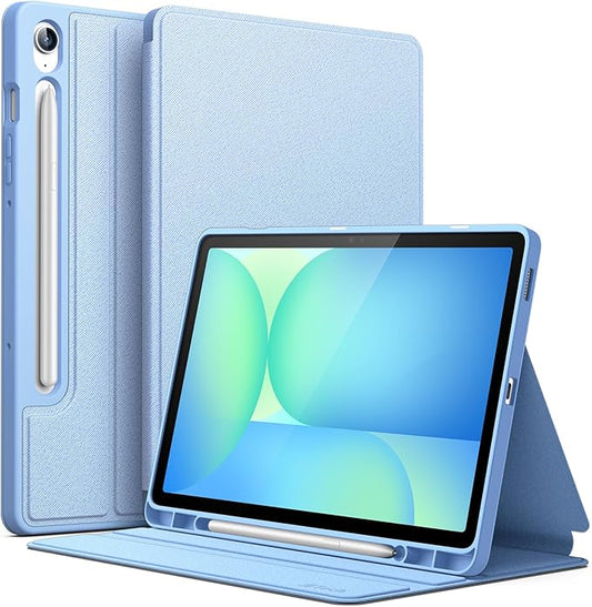 JETech Case for Samsung Galaxy Tab S10 Lite / S10 FE / S9 FE 10.9-Inch with S Pen Holder, Slim Folio Stand Protective Tablet Cover, Multi-Angle Viewing (Blue)