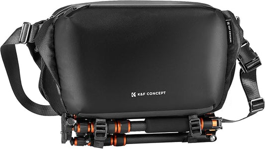 K&F CONCEPT Camera Sling Bag Crossbody Bag Waterproof Camera Shoulder Backpack DSLR/SLR/Mirrorless Camera Case