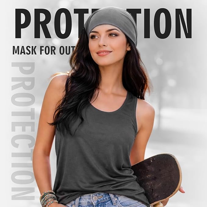 Cuffbow 12 Pack Neck Gaiters Face Mask Balaclava for Men Women Cooling Neck Gaiter Summer UV Protection Scarf