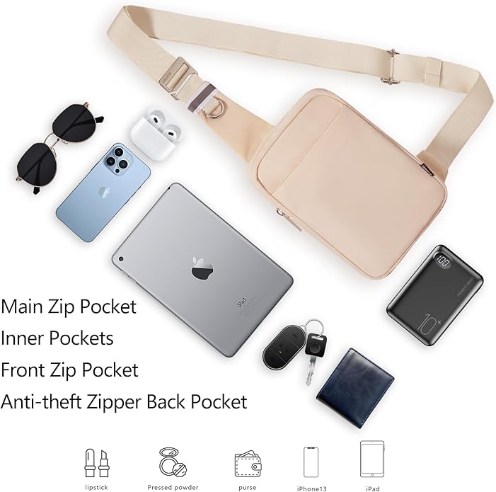 OSOCE Sling Bag, RFID Anti-Theft Lightweight