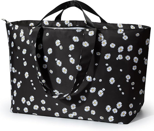 KALIDI 60L Extra Large Duffle Bag, Beach Tote Zipper Utility Oversized Weekender Carrier Travel Shopping Reusable Grocery Bag