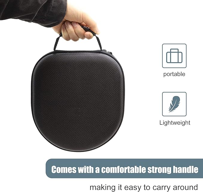 ProCase Hard Case for Sony WH-CH720N/ WH-CH710N/ WH-CH520/ WH-CH510/ WH-1000XM5/ WH-1000XM4/ WHXB910N/ Bose 700 Noise Cancelling Wireless Headphones, Travel Carrying Bag with 2 Dust Covers -Black