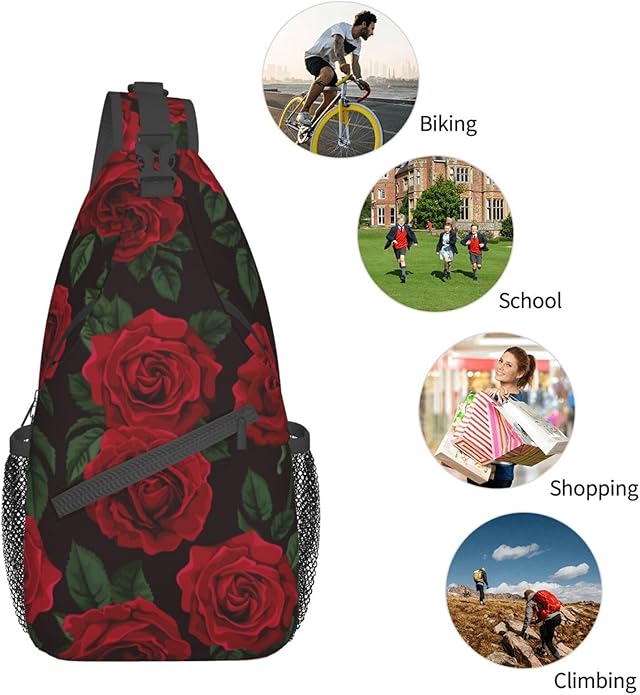 Sling Backpack Unisex Crossbody Chest Bag Shoulder Chest Bag For Women Men Hiking Travel