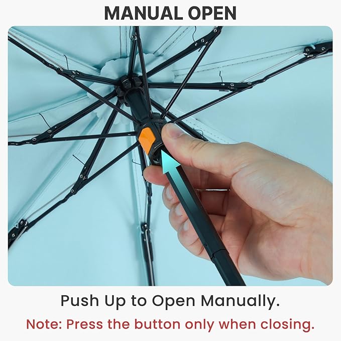 G4Free 46 Inch Mini Travel Umbrella with Retractable Handle, Pocket Size Umbrellas for Sun Rain. UV Protection UPF 50+, Small Compact Umbrella