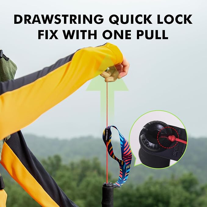 AONIJIE Carbon Fiber Trekking Poles - 2Pack Lightweight Collapsible Hiking/Walking Sticks for Outdoor Hiking Climbing, Backpacking and Trail Running