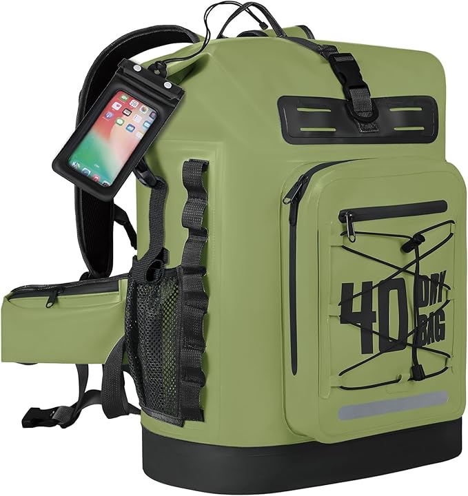 MORXPLOR Dry Bag Waterproof,5L/10L/20L/30L/40L/55L Roll Top Dry Bag Backpack with WaterProof Phone Case for Swim,Kayak