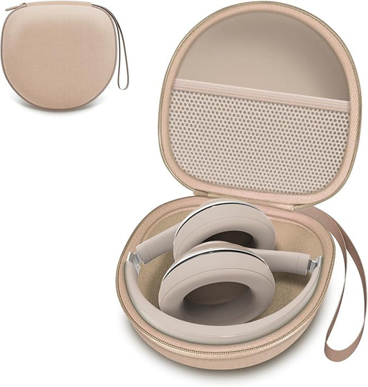 Headphone Case Compatible with BERIBES/TOZO/KVIDIO/Beats/Soundcore Anker/JBL Noise Cancelling Over-Ear Headphones, Light Khaki