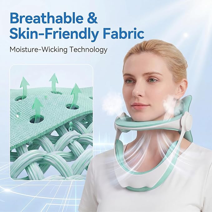 Neck Brace for Neck Pain and Support, 360°Adjustable Cervical Collar for Home Use, Neck Hump Corrector Neck Decompression Devices for Forward Head Neck Posture Corrector