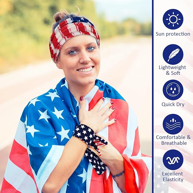 Tarpop 12/30 Pcs Neck Gaiters Scarf Elastic Wrap Headband Sweat Absorbing Bandana for Women Men Sports Yoga Running