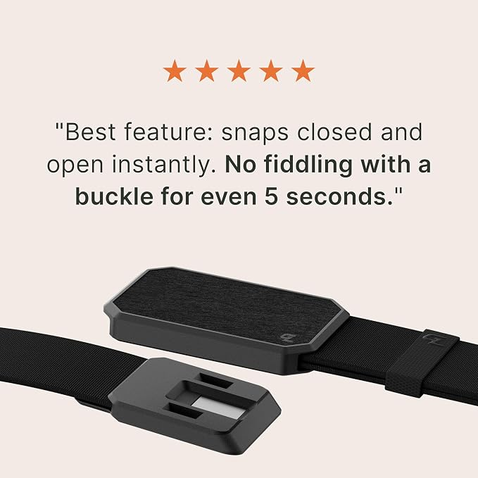 Groove Life Groove Belt OG - Men's Work Belt - Stretch Nylon, Magnetic Buckle, Adjustable, Comfortable, Tactical, EDC