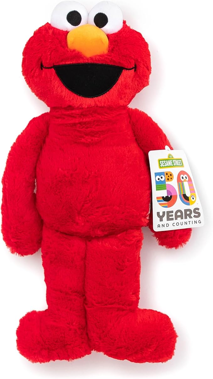 Jay Franco Plush Pillow Buddy Super Soft Polyester Microfiber | Sesame Street Elmo 22 inch (Official Sesame Street Product)