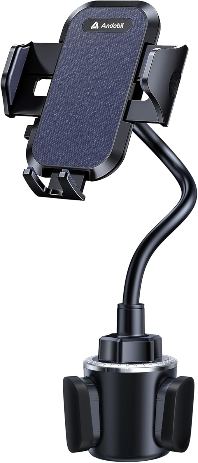 andobil Military-Grade Cup Holder Phone Holder, [Ultra Sturdy & 360° Adjustable] Gooseneck Cup Phone Holders for Your Car Truck, Super Durable Car Phone Mount for iPhone 17 16 15 14 Pro Max/Samsung