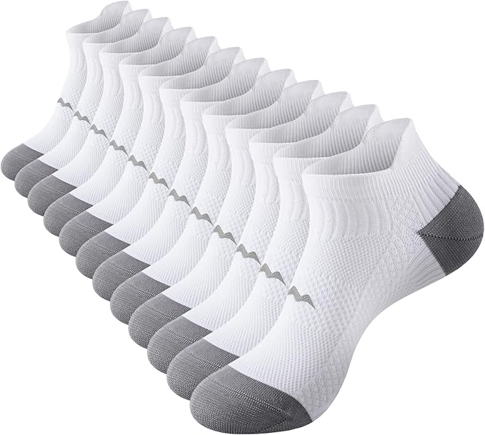 Ankle Compression Socks for Men and Women 6 Pairs, Low Cut Breathable Seamless short Running Socks with Arch Support