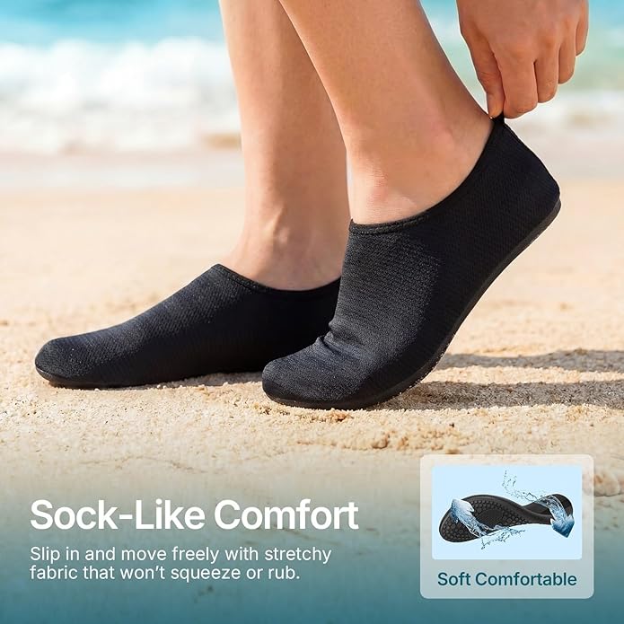 Water Shoes for Women Men Quick-Dry Aqua Socks Swim Beach Outfits Barefoot Yoga Exercise Wear Sport Accessories Pool Camping Must Haves River Hiking Adult Youth Size