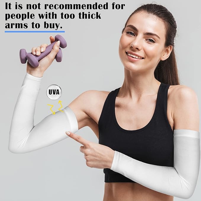 Boao 10 Pairs UV Arm Sleeve for Men Women Cooling Tattoo Cover up Compression Sun Protection Sleeves for Outdoor Activities