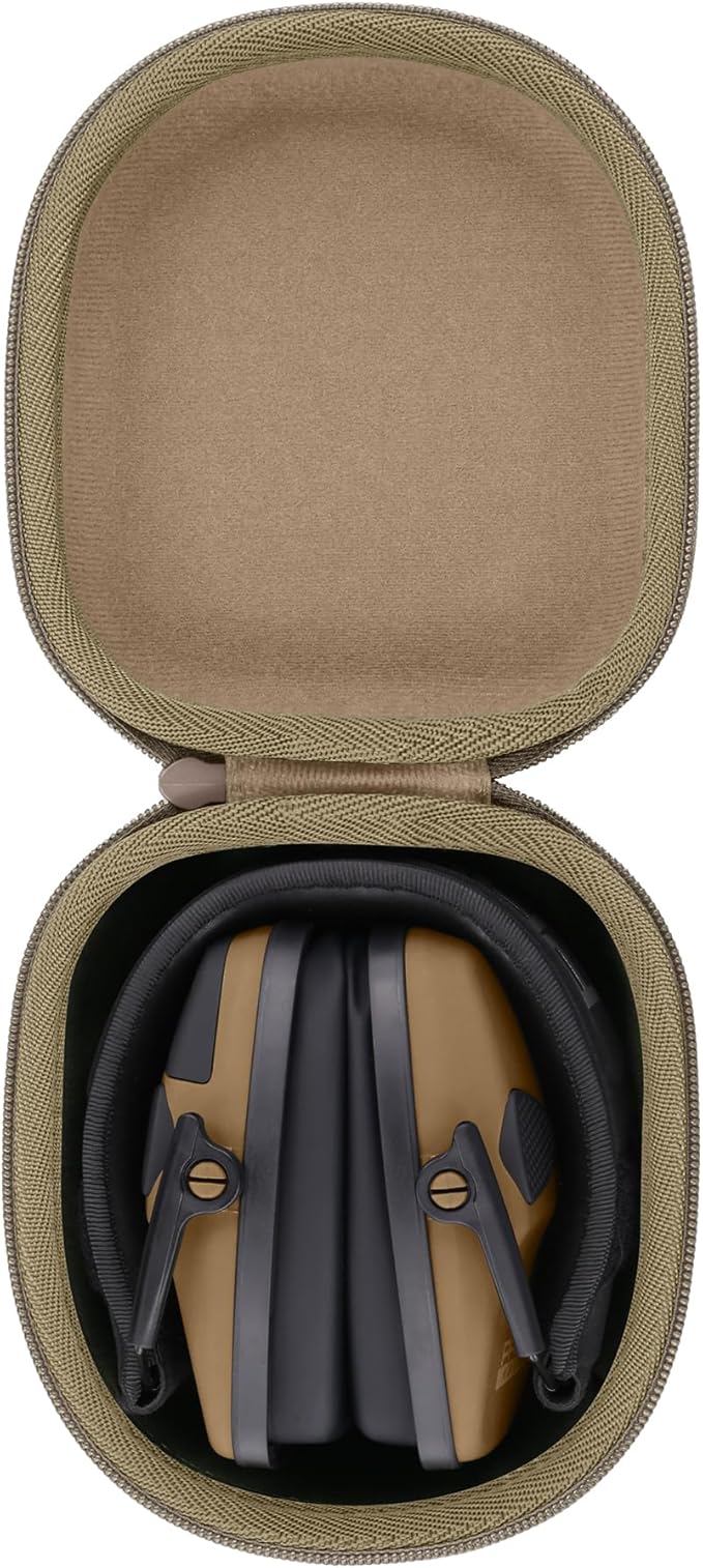 Storage Case Compatible with Walkers Razor Slim/Howard Leight Honeywell Impact Sport Electronic Ear Protection Muffs