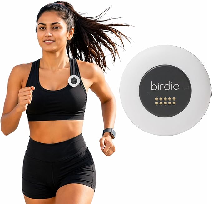 She's Birdie - The Original Personal Safety Alarm Disc for Bikes, Hikes, and Late Nights - Loud Siren, LED Light for Extra Visibility, Rechargeable, Handsfree, Lightweight, Water Resistant (Charcoal)