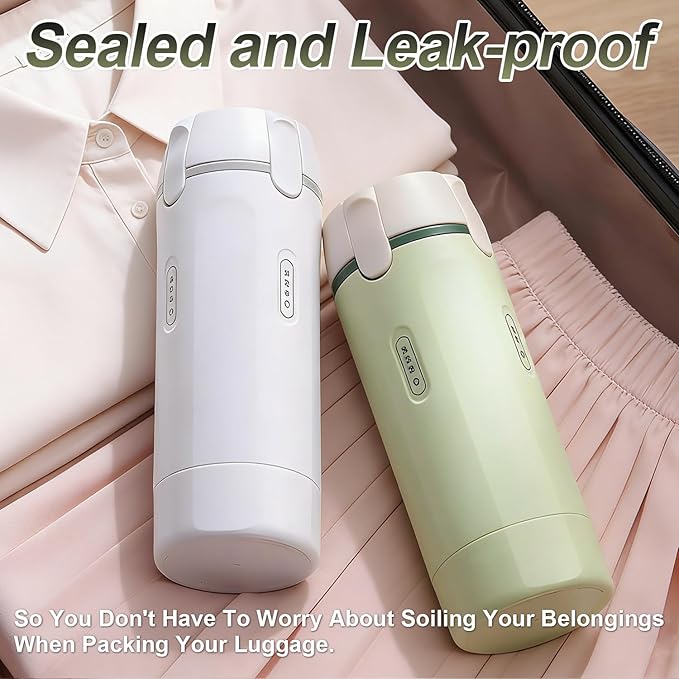 4 in 1 Travel Pump Dispenser Bottle, 30ML 4 Pack Leak-Proof Pump Containers with Measurement Scale & Label Stickers, Portable Bottles for Toiletries, Shower & Travel Use (Green)