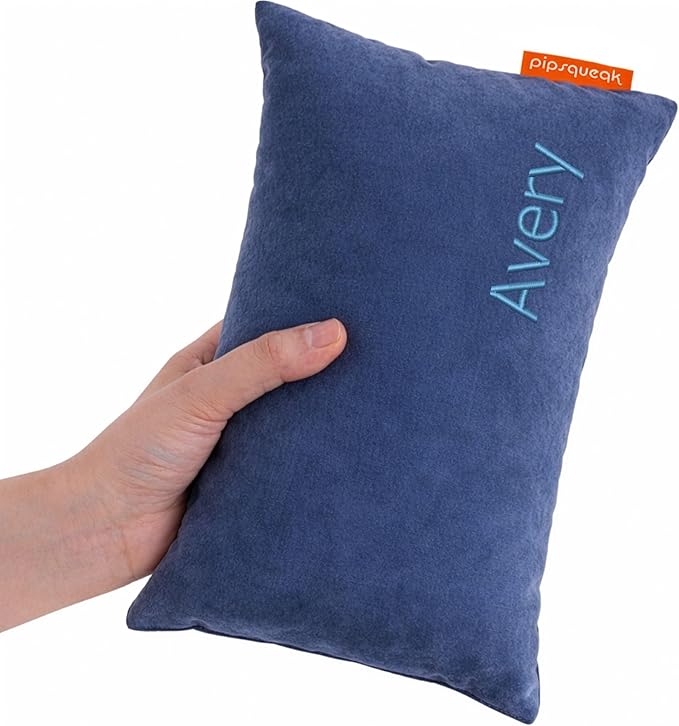 Pipsqueak Microfiber Pillow - Small, Mini, Tiny - 11 x 7 in - Perfect for Travel, Cars, Airplanes, Camping, Dogs, Toddlers, Kids, Lumbar, Knees and Neck - Ages 2 Yrs and Up