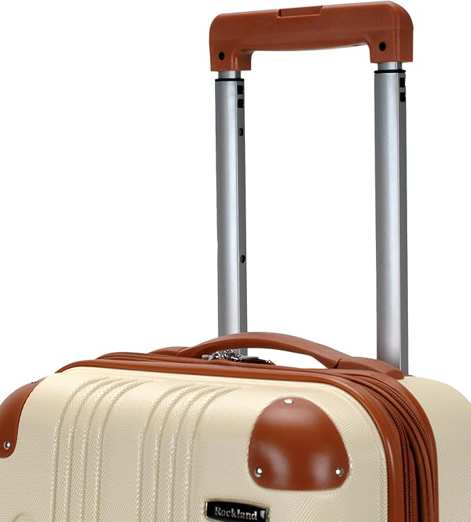 Rockland London Hardside Spinner Wheel Luggage, Carry-On 20", White