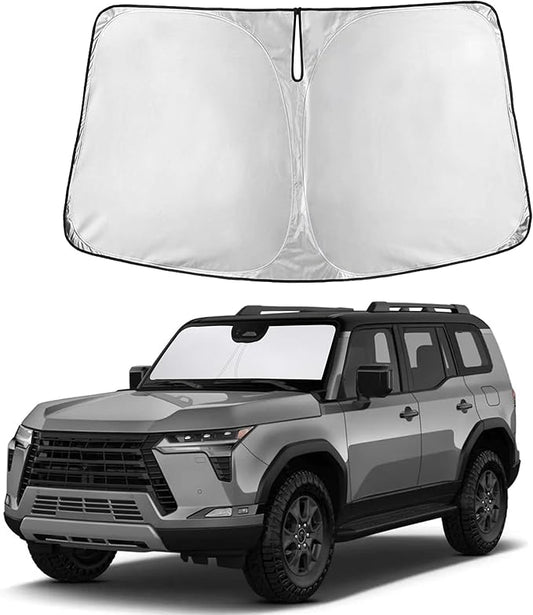 Autovir Windshield Sun Shade Fit for 2024 2025 Lexus Gx550 Sunshade, Front Car Window Shades Sun Visor, Blocks UV Rays & Heat, Car Accessories