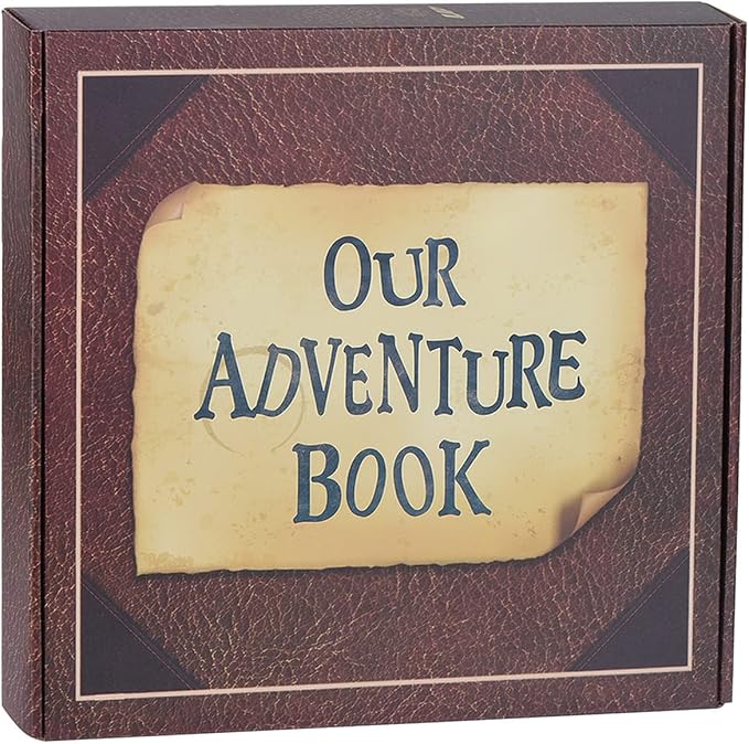 12 x 12 Inch Our Adventure Book, 60 Pages Handmade DIY Scrapbook Album, Travel Wedding Anniversary Photo Album, Gift for Family Couple Baby