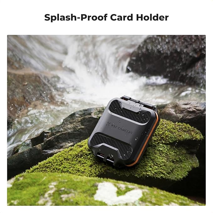 K&F CONCEPT 16 Slots Micro SD Card Case, Card Holder Organizer with Water-Resistant Anti-Shock Dust for Micro SD/SDHC/SDXC/TF
