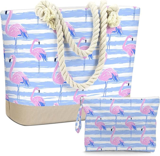 BELLOWDEER Beach Bags for Women, Wet Bag Cosmetic Bag for Beach Toiletries, Summer Travel Essentials, Gifts for Women