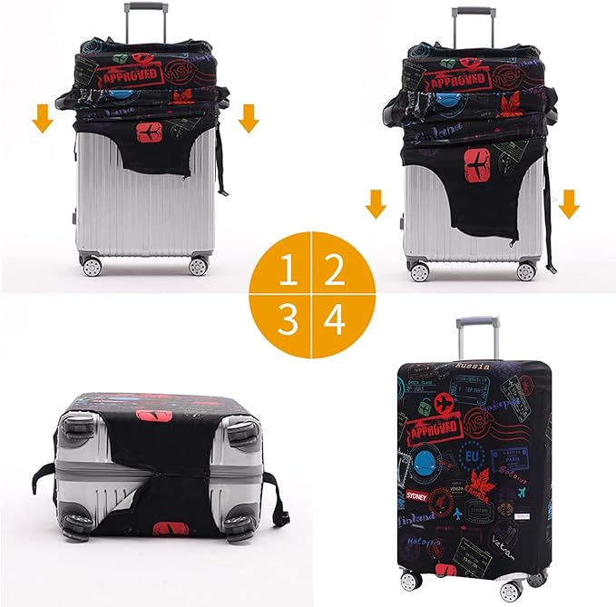 Travelkin Luggage Cover Suitcase Cover Suitcase Protector Fit 22-25 Inch Luggage