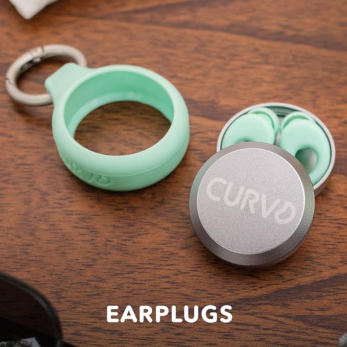 CURVD Premium Carrying Case Durable Travel Keychain Container, Medicine Pill Organizer, Travel Pill Box, Small Waterproof Holder for Pills, Earplugs, Compatible with Loop, Vibes & Eargasm