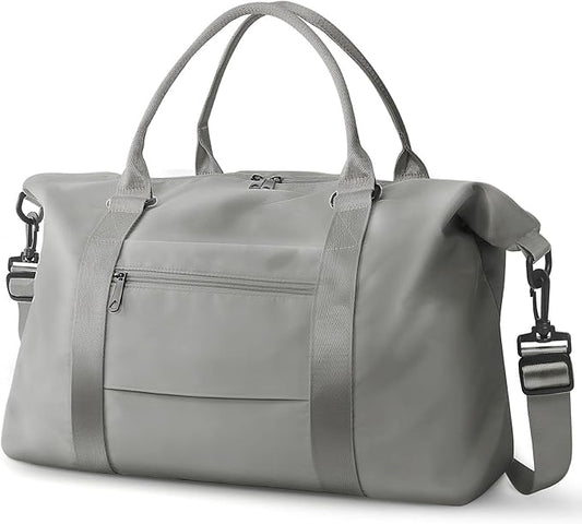 Travel Duffle Bag, Waterproof Weekender Bag Carry On Tote Bags for Women, Travel Essentials Sport Gym Bag for Men, Hospital Bag for Labor and Delivery, Overnight Bag Luggage Bag with Trolley Sleeve