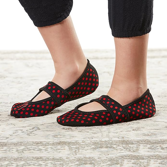 Nufoot Betsy Lou Women's Slippers, Foldable, Flexible Flats, Slipper Socks, Travel Slippers, Exercise Shoe, Dance Shoe, Yoga Socks, House Shoes, Indoor Shoes
