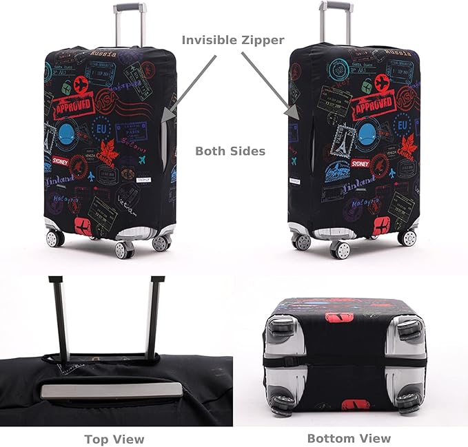 TRAVELKIN more than travel Luggage Covers For Suitcase Tsa Approved,Suitcase Cover Protector Fit 29-32 Inch Luggage