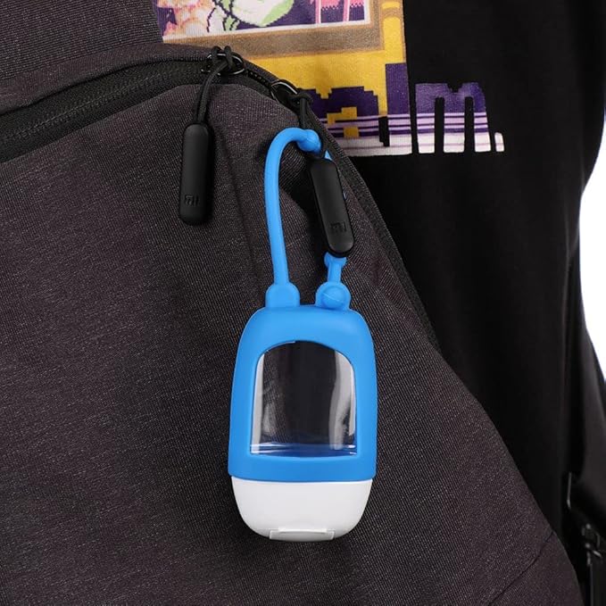 HomeSoGood 5PCS Portable Refillable Travel Bottles, Empty Container with Clip Silicone, 30ml Empty Squeeze Bottle Containers