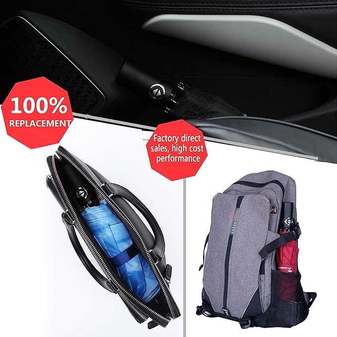 SY COMPACT Travel Umbrella for Rain, Windproof Automatic Compact Umbrella, UV Sun Protection, Lightweight Waterproof Travel Size for Backpack & Car, Factory Direct