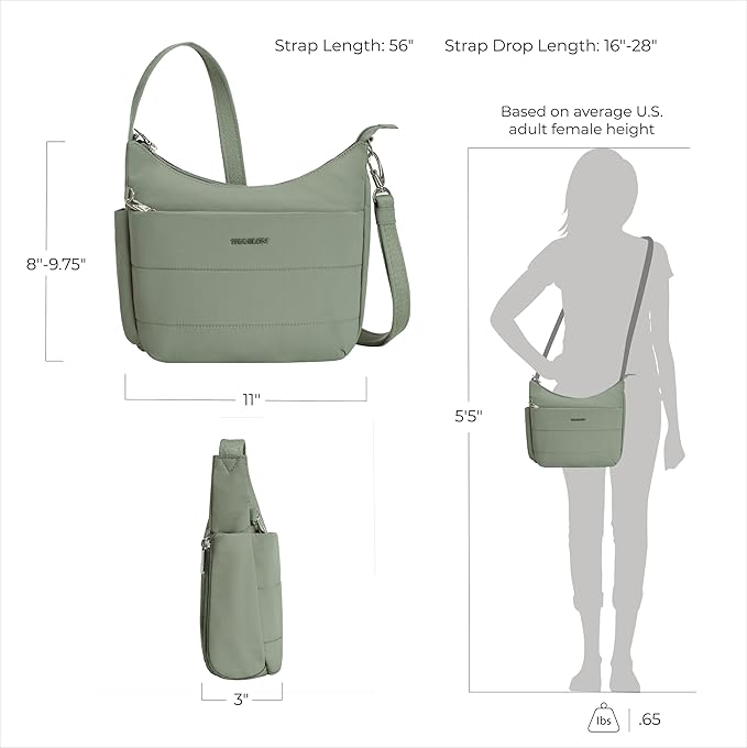 Travelon Anti-theft Roam Medium Crossbody