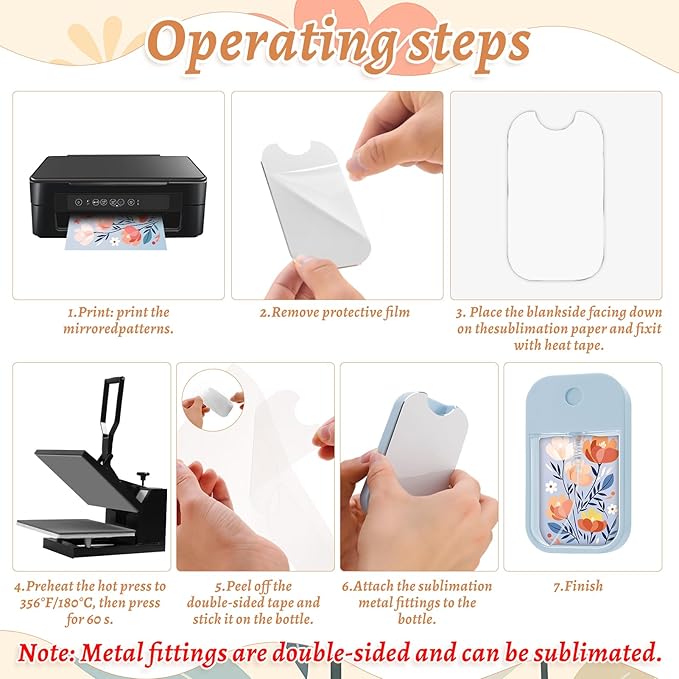 20 Pack Sublimation Blanks Card Perfume Spray Bottle 45 ml Mini Portable Sprayer Bottle with Funnel Perfume Dispenser 20 PCS Double-Sided Sublimation Aluminum Sheets for Travel
