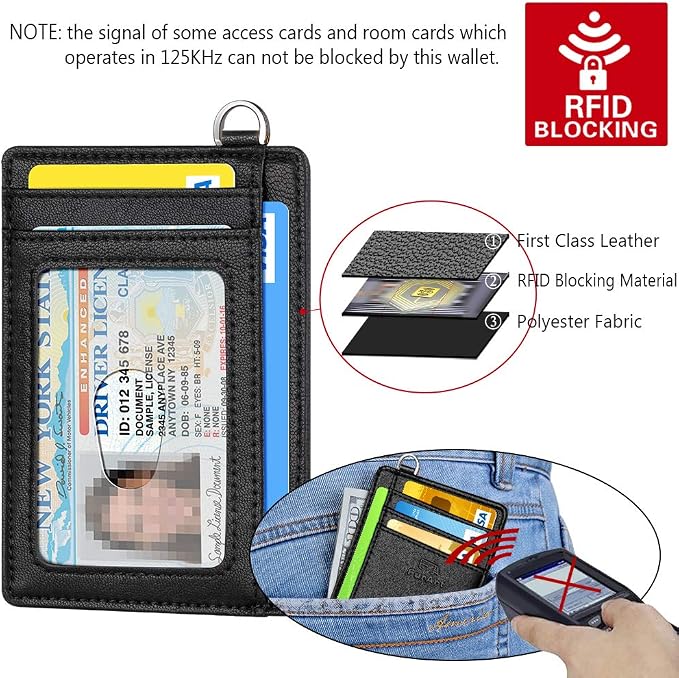 FurArt Slim Minimalist Wallet, Front Pocket Wallets, RFID Blocking, Credit Card Holder for Men