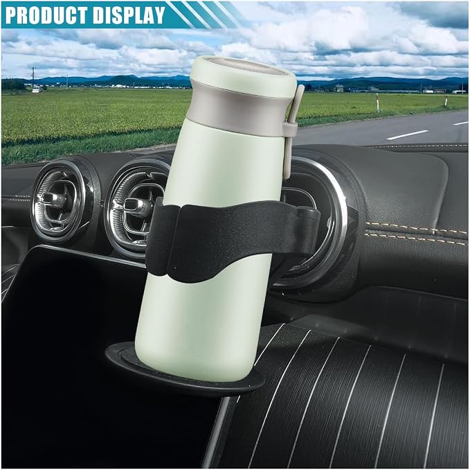 KITUREK Cup Holder for Car, Multi-Function Car Cup Holder Organizer, Car Trash Can, Hanging Cup Holder Expander for Car Air Vents, Vehicle Beverage Organizer Suitable for Cars Trucks (2 PCS)
