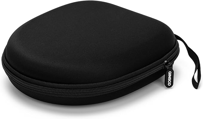 Ginsco Universal Headphone Case Compatible with JBL Tune 510BT 720BT, Sony WH-CH 720N/WH-CH520, with Sony/JBL/Soundcore Life Q20i Q30/BERIBES/TOZO/KVIDIO etc Wireless Headphones (Satin Black)