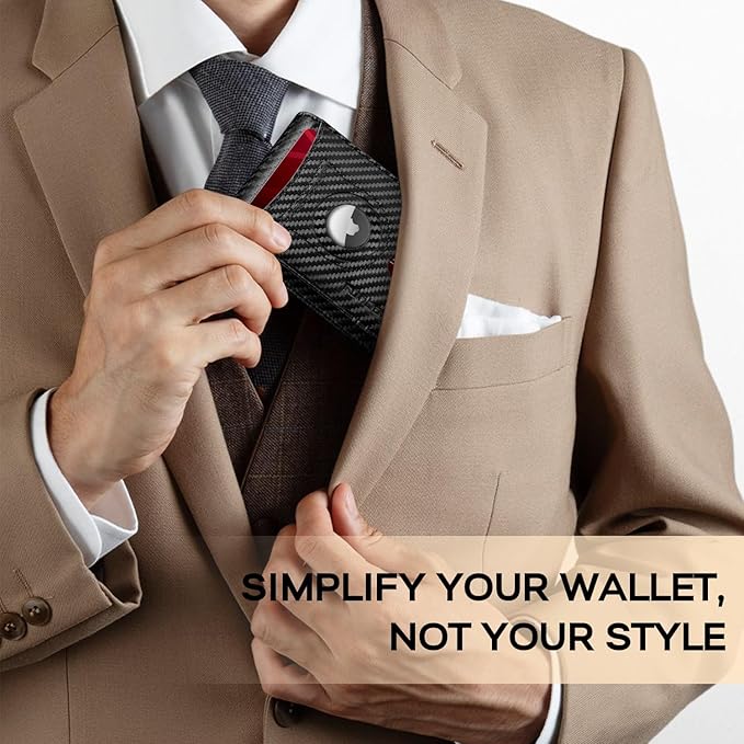 RUNBOX Wallet for Men -Slim Rfid Leather Mens Bifold Novelty Wallets 2 ID Window With Gift Box Men's Accessories | Slim