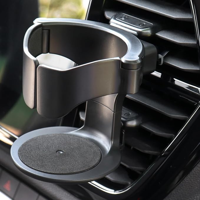QIIYCCE Cup Holder for Car, Cup Holder Expander for Car Air Vents, Car Ashtray Holder, Suitable for Cars and Trucks with Horizontal Blade Vents (1PCS)