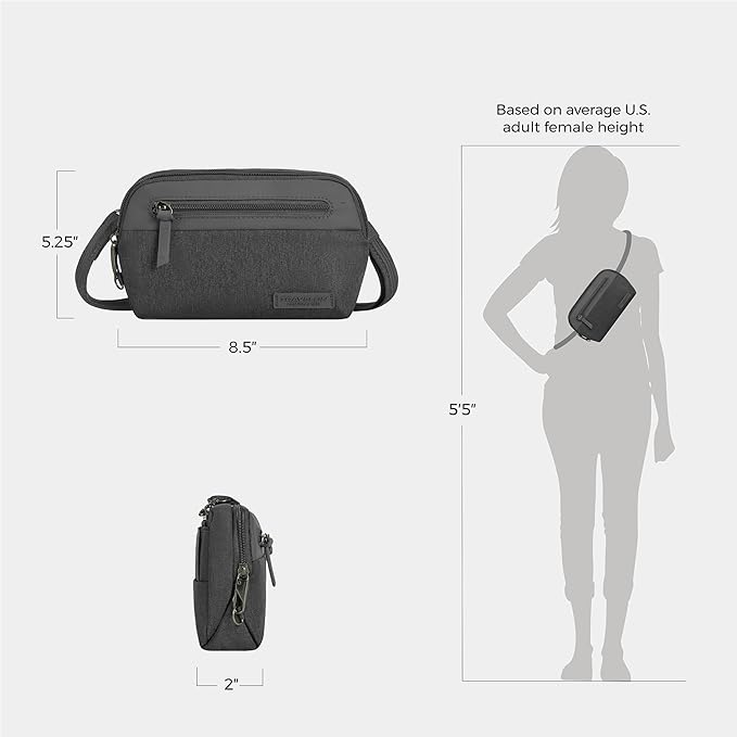 Travelon Anti-Theft Metro Convertible Small Crossbody Bag