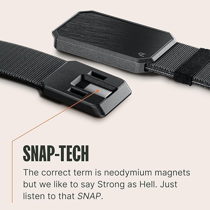 Groove Life Groove Belt OG - Men's Work Belt - Stretch Nylon, Magnetic Buckle, Adjustable, Comfortable, Tactical, EDC