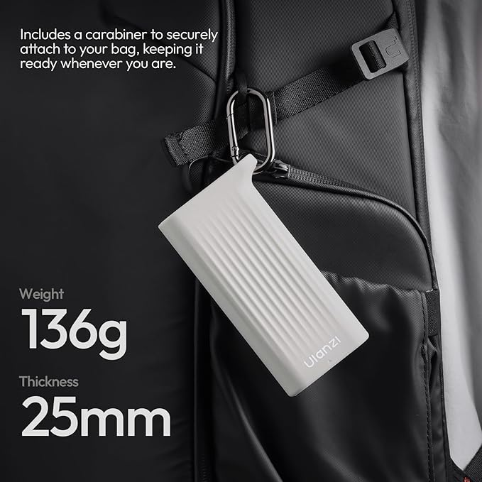 ULANZI CR2 High-Speed 2-in-1 SD TF Card Reader & Case Holder for SD/TF/Nano SIM Card/Eject Pin w IP54 Protection, USB 3.1 Type-C SD/TF 4.0 UHS-II, Camera Phone Photography Accessories (Grey)