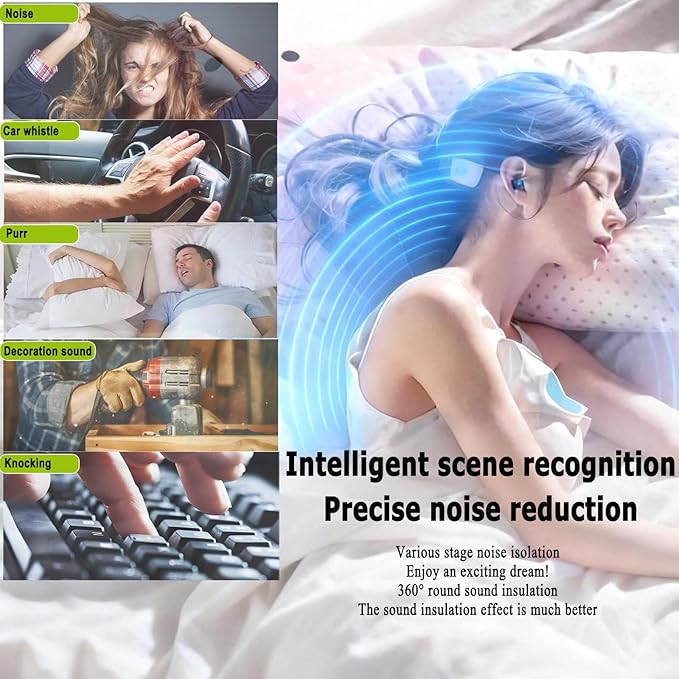 Ear Plugs for Sleeping, 45dB Noise Cancelling & Reusable Silicone Earplugs - Noise Reduction for Snoring, Concerts, Airplane Travel, Side Sleepers, Includes 6 Tips (Obsidian) (Black)