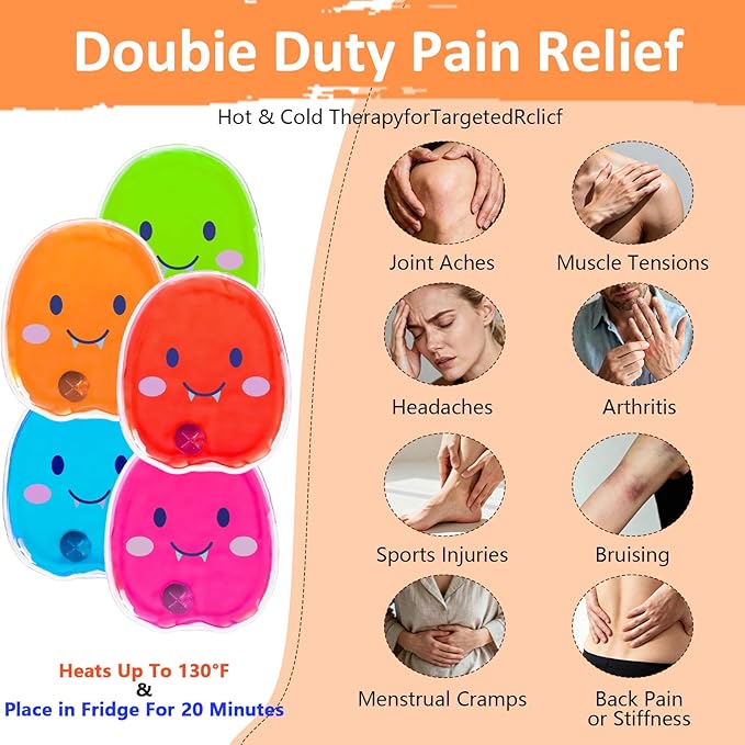 Reusable Snap Warmer Bags Hand Warmer Clicks Small Bag Gel Hand Warmer Cute Lasting Warmer for Camping, Outdoor, Boil Click Heat Pocket Hand Warmer