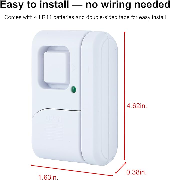 Magnetic Window and Door Alarm (2-Pack)