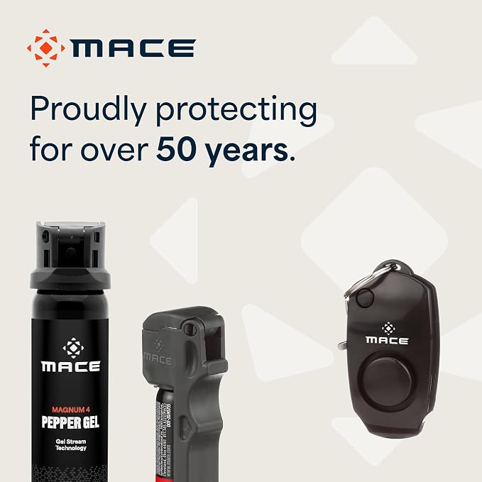 Mace Personal Safety Alarm & Mace Pepper Spray Kit - Loud 130db Siren with Built in Emergency Whistle, 10 Feet Range Pocket Model (0.42 oz) Self Defense Pepper Spray for Women & Men